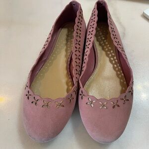 Michael Kors Mauve Scalloped Flats